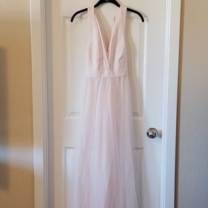 Blush pink BCBGeneration floor length dress